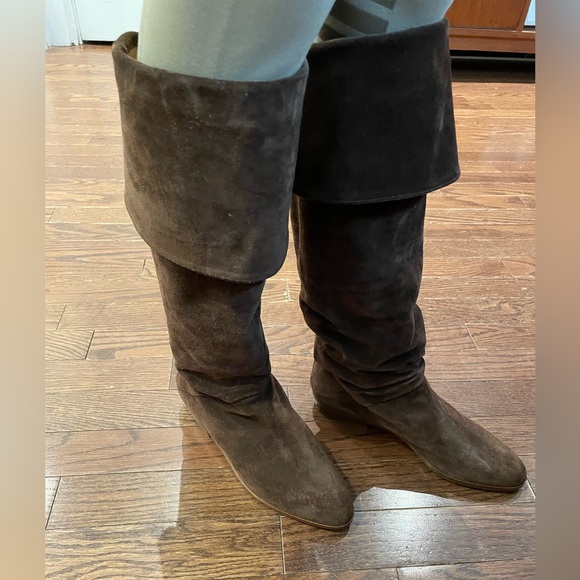 Brown Suede Joan and David Couture Boots - Picture 4 of 13